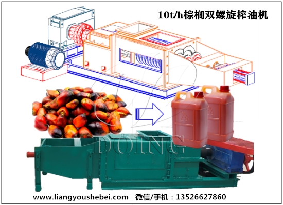 10t/h棕櫚雙螺旋榨油機(jī)試機(jī)視頻